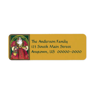 Père Noël Étiquette de vacances