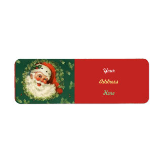 Père Noël Étiquettes de adresse