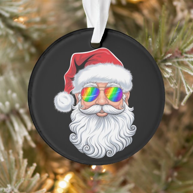 Père Noël Face Gay lunettes de soleil Noël Noël No (Arbre)