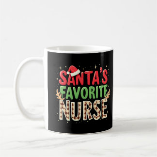 Père Noël Favori Nurse Noël Fête Mug