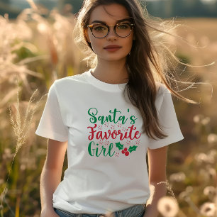 PÈRE NOËL FAVORITE GIRL T-SHIRT