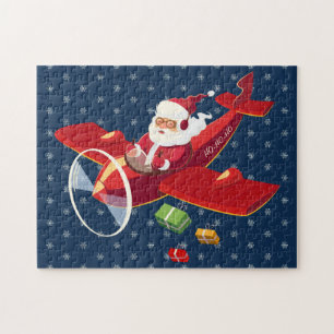 Père Noël Flying Airplane Puzzle