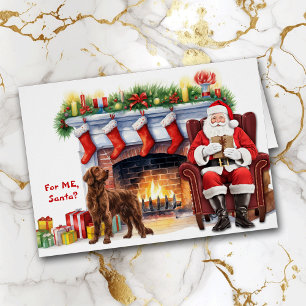 Père Noël Gift Irish Setter Chien Holiday