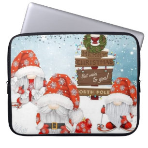 Père Noël Gnomes Joyeux sac d'ordinateur portable