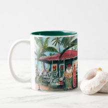 Père Noël hawaïenne Mele Kalikimaka Mug