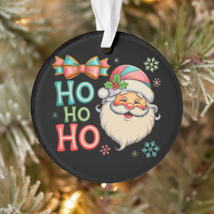 Père Noël Ho Ho Prépa Noël Coquette Bow Noël