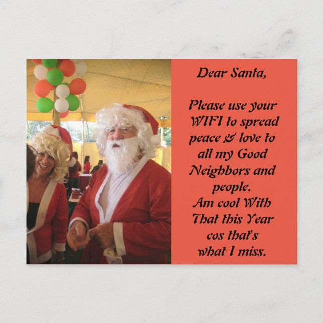 Père Noël, Les Cartes De Cette Année (Devant)