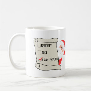 Père Noël List, Père Noël mug, mug de Noël, mug de