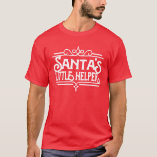 Père Noël Little Helper   T-shirt de Noël