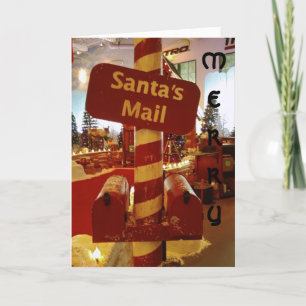 PÈRE NOËL MAILBOX À LA CARTE DE NOËL DU NORD POLE
