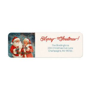 Père Noël Mme Claus Joyeux Noël