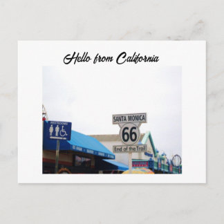 PÈRE NOËL MONICA PIER, CALIFORNIE carte postale
