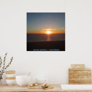 PÈRE NOËL MONICA SUNSET #1 POSTER