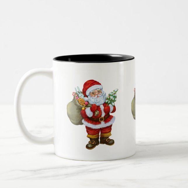 Père Noël Mug personnalisé (Gauche)