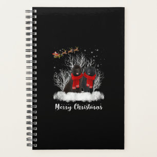 Père Noël Newfoundland Couple Joyeux cadeau de chi