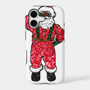 Père Noël noir pailleté