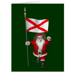 Père Noël Patriotique Avec Enrôlement En Alabama