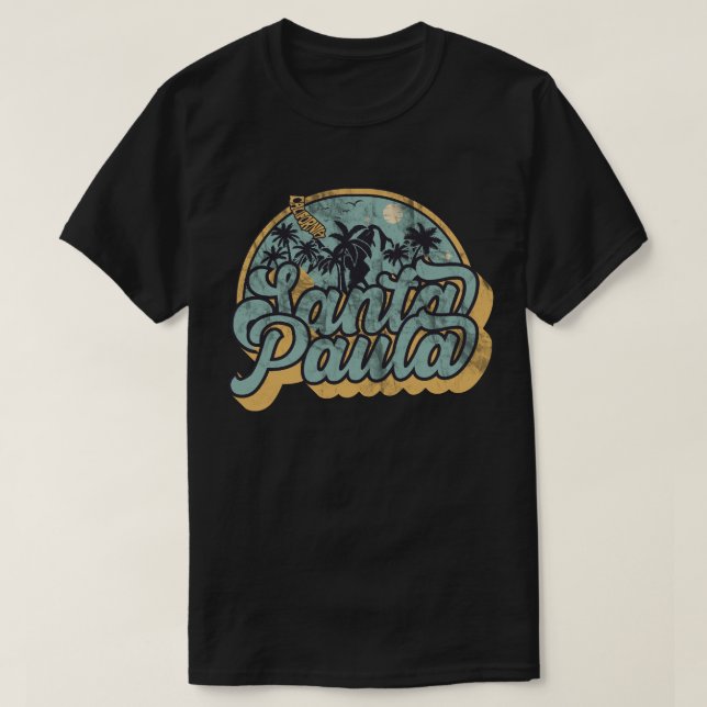 Père Noël Paula, T-shirt Californie (Design devant)