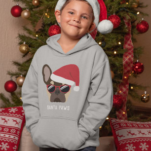 Père Noël Paws, Chien de Noël Brown et Tan French
