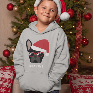 Père Noël Paws Noir Chien à tête noire