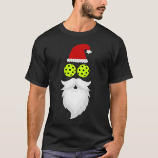 Père Noël Pickleball - T-shirt Pickleball de Noël
