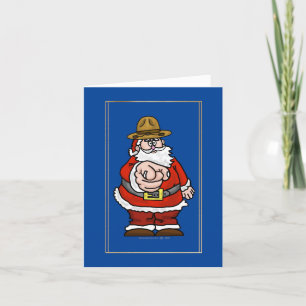 Père Noël portant la carte de Noël Casquette de la