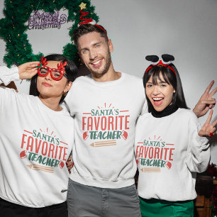 Père Noël professeur préféré sweatshirt de Noël