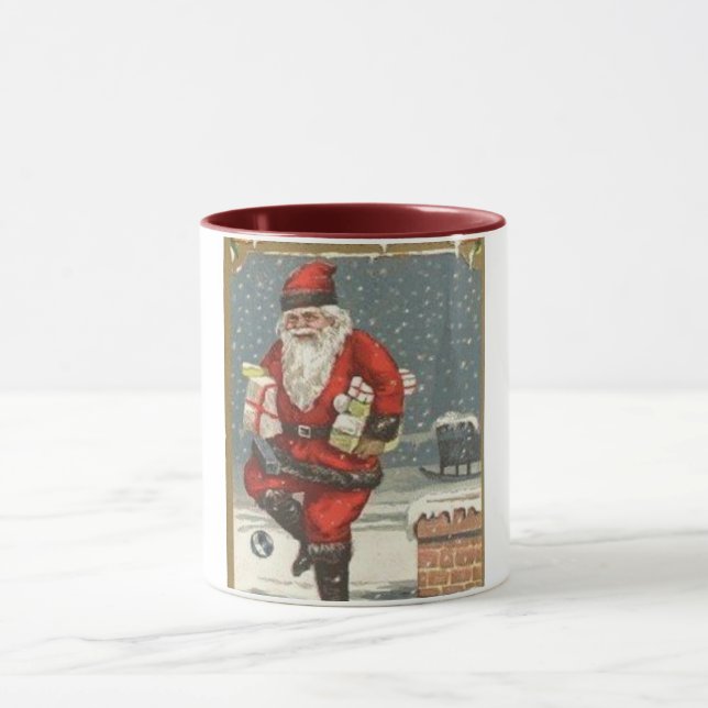 Père Noël Salutations Mug (Centre)