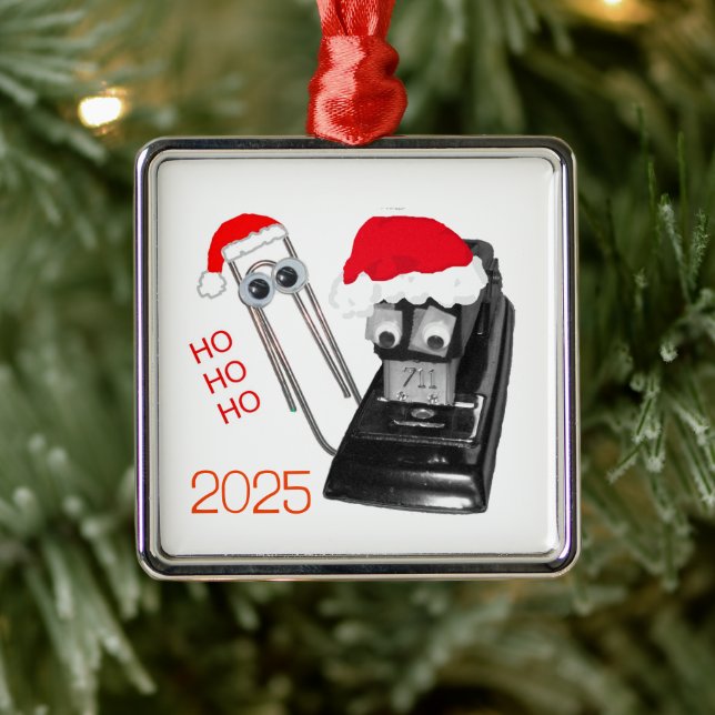 Père Noël Stapler Joyeux ornement de Noël (Arbre)