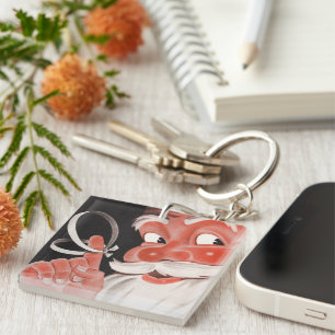 Père Noël vintage avec ficelle de rappel au doigt