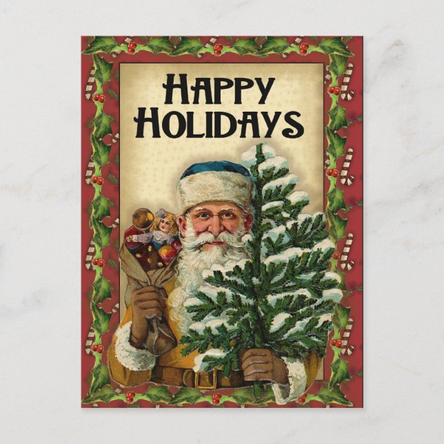 Père Noël vintage : Cartes postales (Devant)