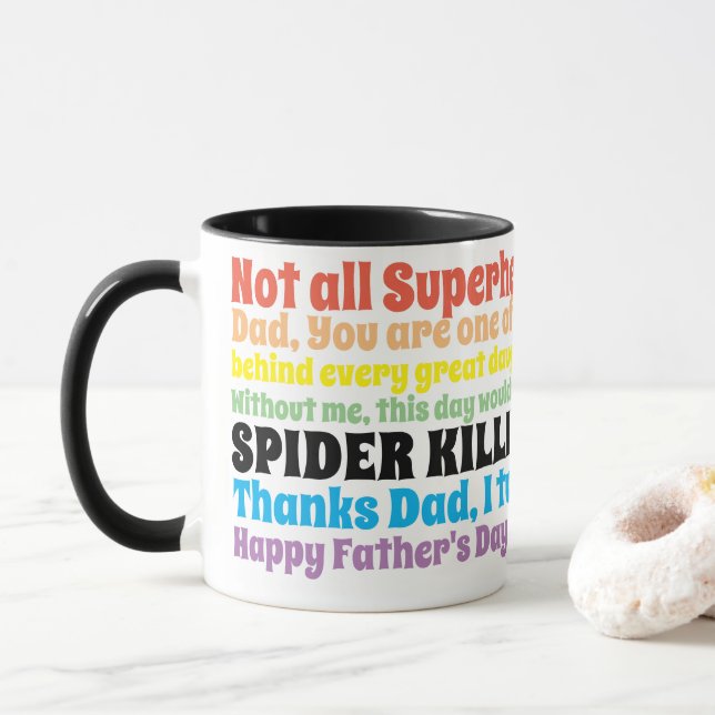 Père Papa Drôle Cite Des Voeux de Fille Mug (Avec donut)