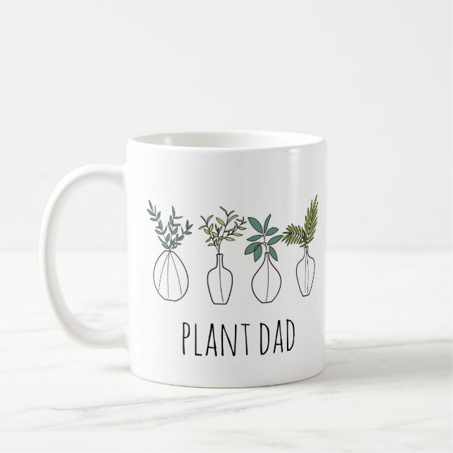 Père plante et nom Café Mug (Gauche)