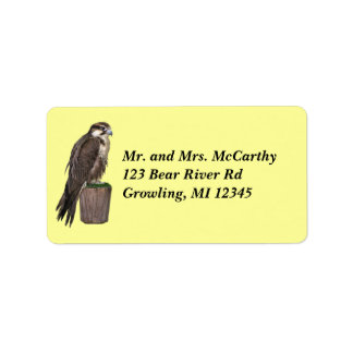 Peregrine Falcon Address Avery Label