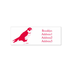 Peregrine falcon bird cartoon illustration self-inking stamp