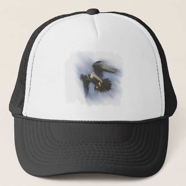 Peregrine Falcon in Flight Trucker Hat (Front)