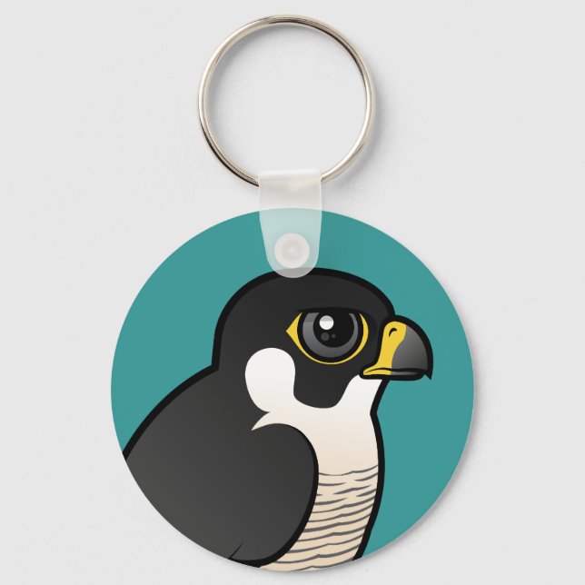 Peregrine Falcon Keychain (Front)