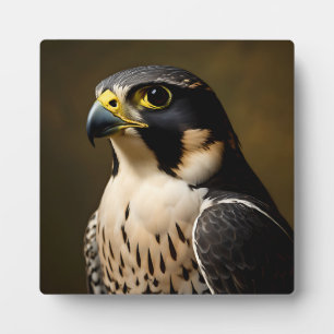 Peregrine Falcon Portrait Plaque