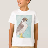 Peregrine Falcon watercolor bird art
