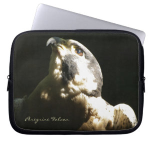 Peregrine Falcon - Wildlife Photo Portrait Laptop Sleeve