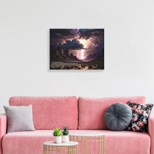 Perek Shirah - LIghtning Canvas Print