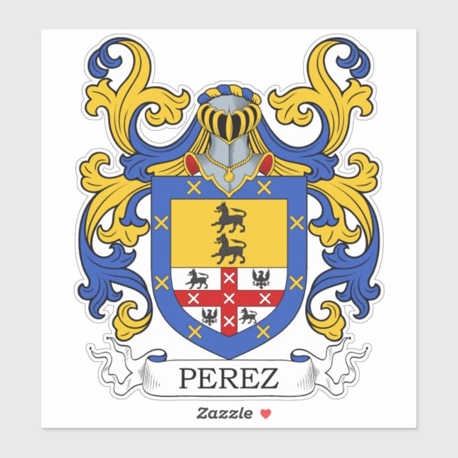 Perez Family Crest (Sheet)