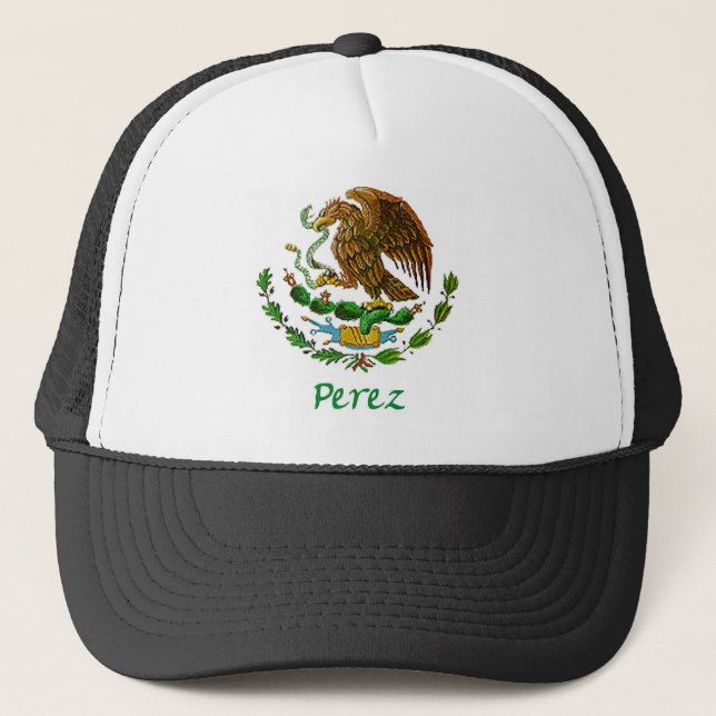 Perez Mexican National Seal Trucker Hat (Front)