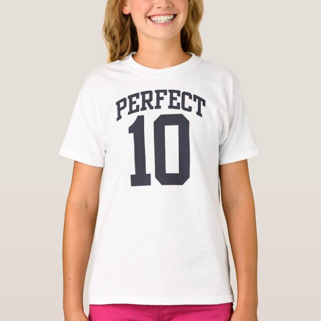 Perfect 10 VARSITY 10th BIRTHDAY Tee (Front)