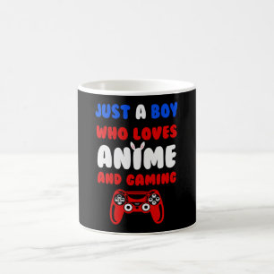 Perfect Anime & Video Games Just a Boy Who Loves Coffee Mug