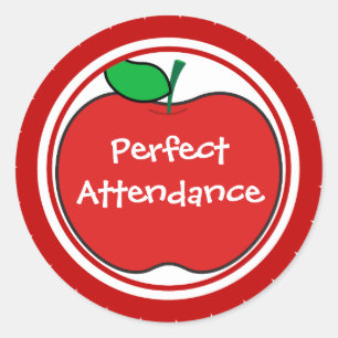 perfect attendance sticker
