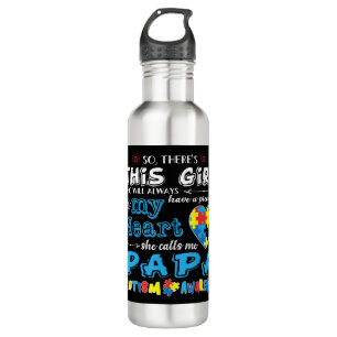 Perfect autism gift idea for Men, Women, Kids - Au 710 Ml Water Bottle