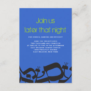 PERFECT BALANCE Bar Bat Mitzvah Party Card