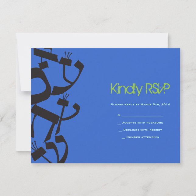 PERFECT BALANCE Bar Bat Mitzvah RSVP Card (Front)