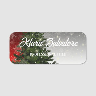 Perfect Beautiful Christmas Tree Stars Name Tag